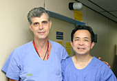 Na foto de Clarice Castro: Dr. Luiz Carlos Simões e Thong-Phi-Lê