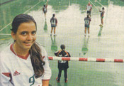 A jogadora Luiza Oliveira, de 16 anos, da equipe juvenil do Fluminense, aposta no Pan